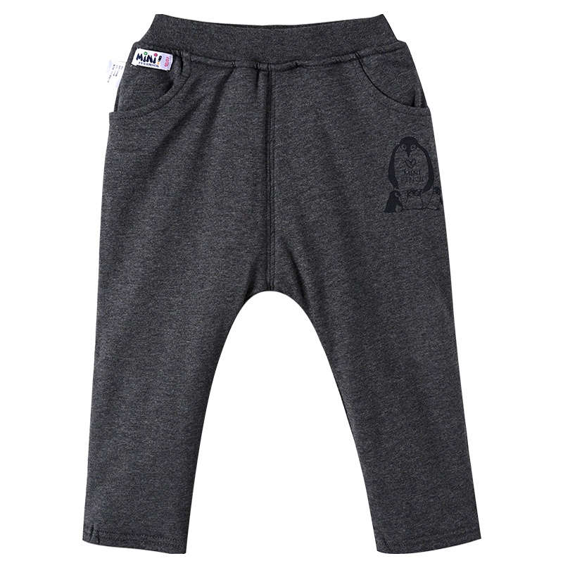 铅笔俱乐部童装2019冬季新款男童针织棉裤小童保暖长裤儿童裤子