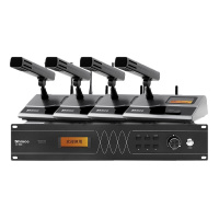 新科(Shinco) G-500 无线手拉手会议室话筒视频会议大型会议话筒系统麦克风鹅颈话筒数字台式话筒一拖二十