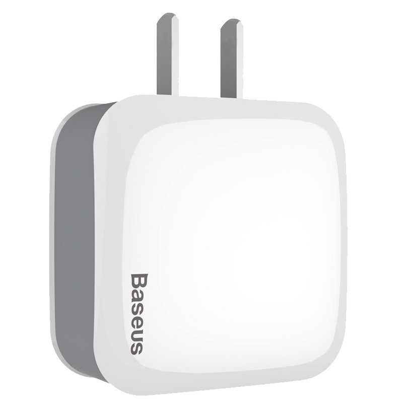 倍思(Baseus)/手机充电器/USB车载充电器/单口充电插头国产白+灰 充电头ZCL2B-A02