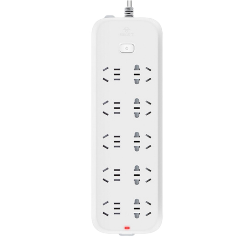 公牛（BULL）插座 过载电源接线板 插排插座 GN-B50A0新国标 10插位总控开关 全长3米 (单位:件）