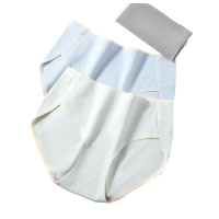 ENK女士内裤3条装抑菌内裆日系无痕棉质中高腰女式三角裤