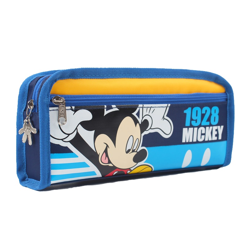 迪士尼(DISNEY)5617卡通帆布笔袋 儿童米奇米妮多功能文具盒冰雪奇缘小学生铅笔盒艾莎公主文具盒钢铁侠笔袋