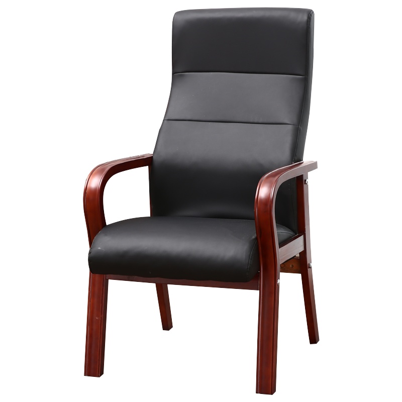 鑫金虎 会议椅实木办公椅真皮会议室会客椅子麻将椅电脑棋牌椅餐椅电脑椅老板椅