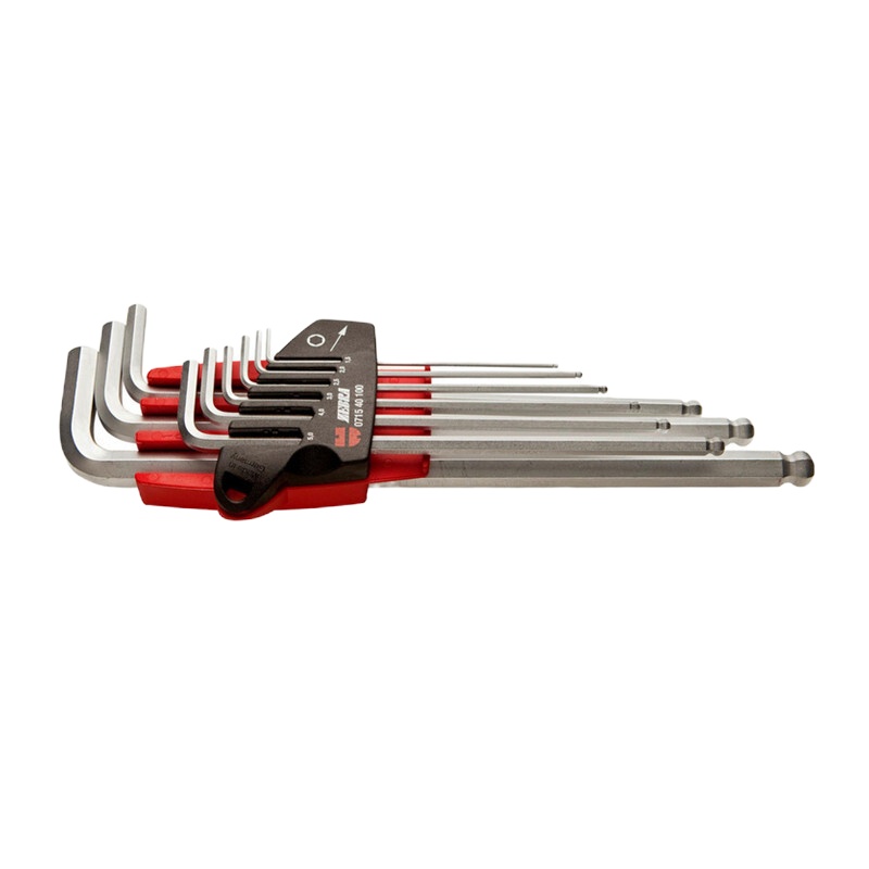 伍尔特( wurth)071540100 德国9件加长球头内六角扳手 组套1.5-10mm 1套装