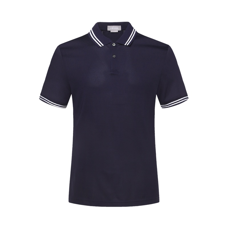 鄂尔多斯ERDOS春夏polo领装饰男式T恤