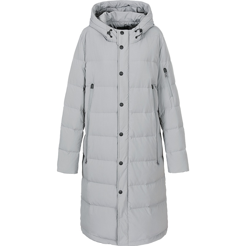 艾莱依2019秋冬新款时尚修身中长款男士羽绒服外套