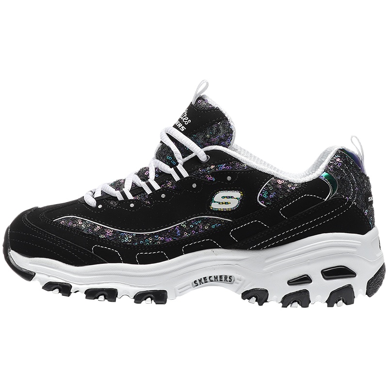 斯凯奇女鞋熊猫鞋D'LITES复古潮流时尚休闲运动鞋11916