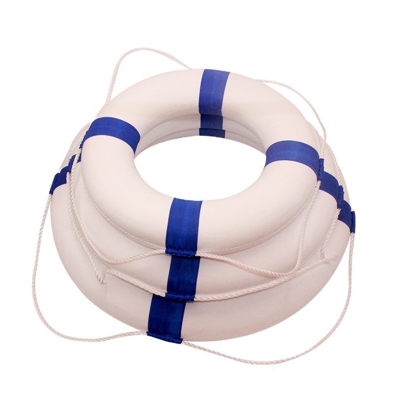 实心泡沫游泳救生圈游泳圈地中海儿童装饰浮圈腋下圈(中号)