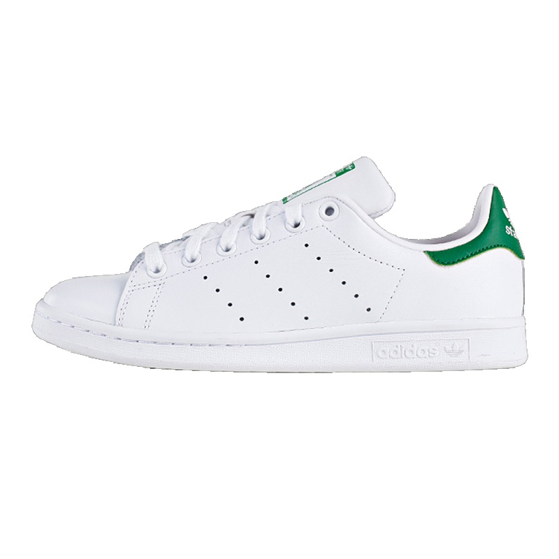 阿迪达斯adidas三叶草stan smith史密斯绿尾男女情侣休闲鞋系带小白鞋低帮运动板鞋M20324