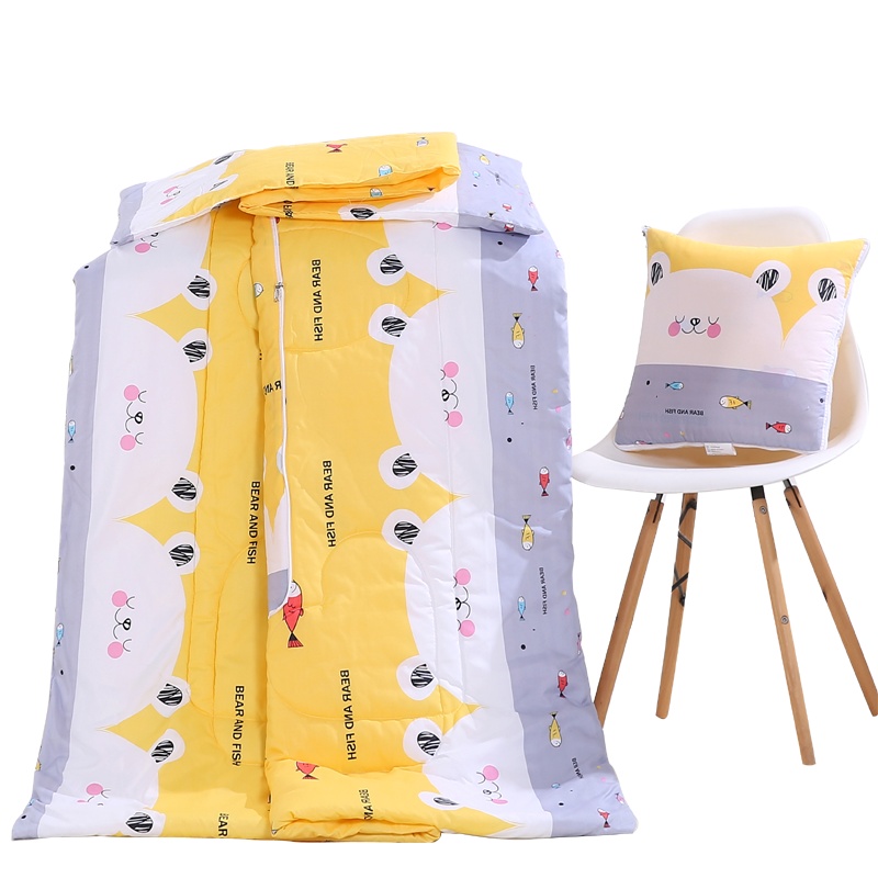 金丝莉(kintheri) 芳恩家纺 臻享时尚印花抱枕被 车载靠垫被子办公室靠枕午睡被 单个价