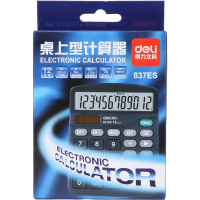 得力(deli) 计算器 837ES 黑色