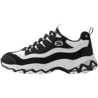 Skechers/斯凯奇 女鞋 熊猫鞋休闲鞋运动鞋板鞋 66666042/BKW 黑色 35码