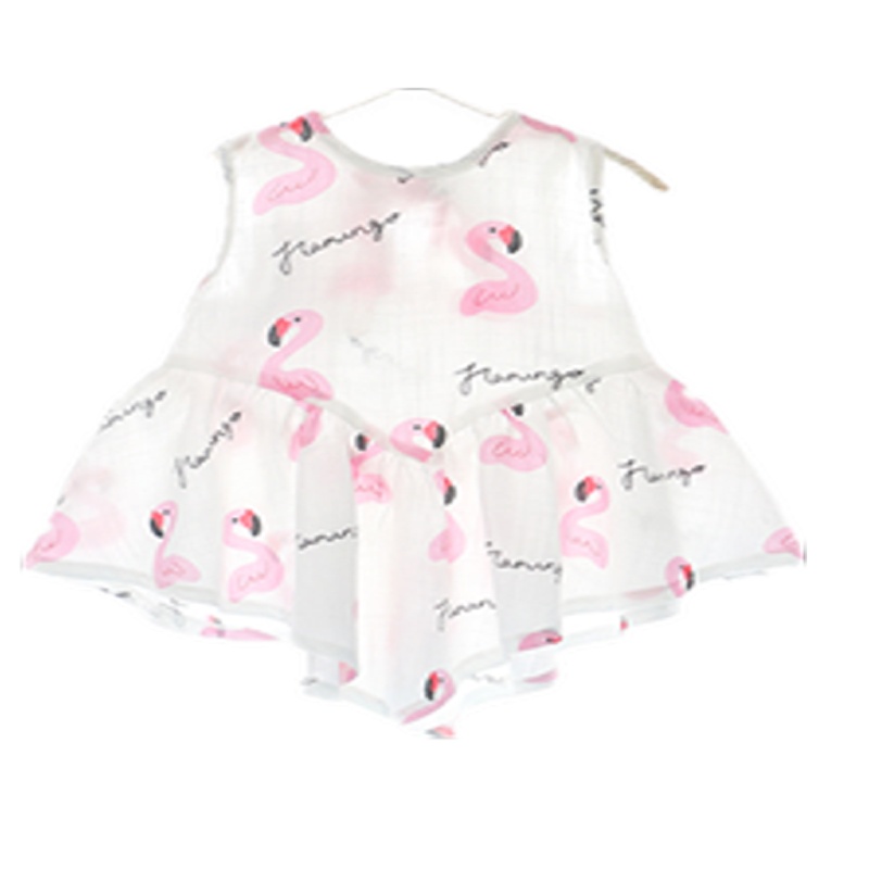 小素材女宝宝夏季薄款连衣裙婴儿小儿童公主裙无袖背心裙1后绑带2岁夏款