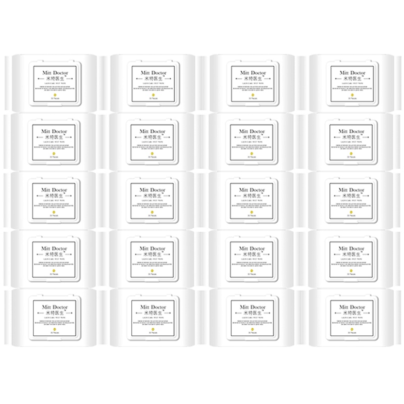 [闪电发货]米特医生女性私处护理湿巾 30片*20包盖装卫生湿巾女士专用湿巾生理期特殊时期湿巾便携装轻拭舒爽房事家用