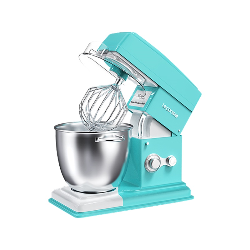 乐创(lecon) 鲜奶机8升商用和面机 小型蛋糕搅拌机奶油打蛋器 8升蓝色[500W] 升级款 11挡