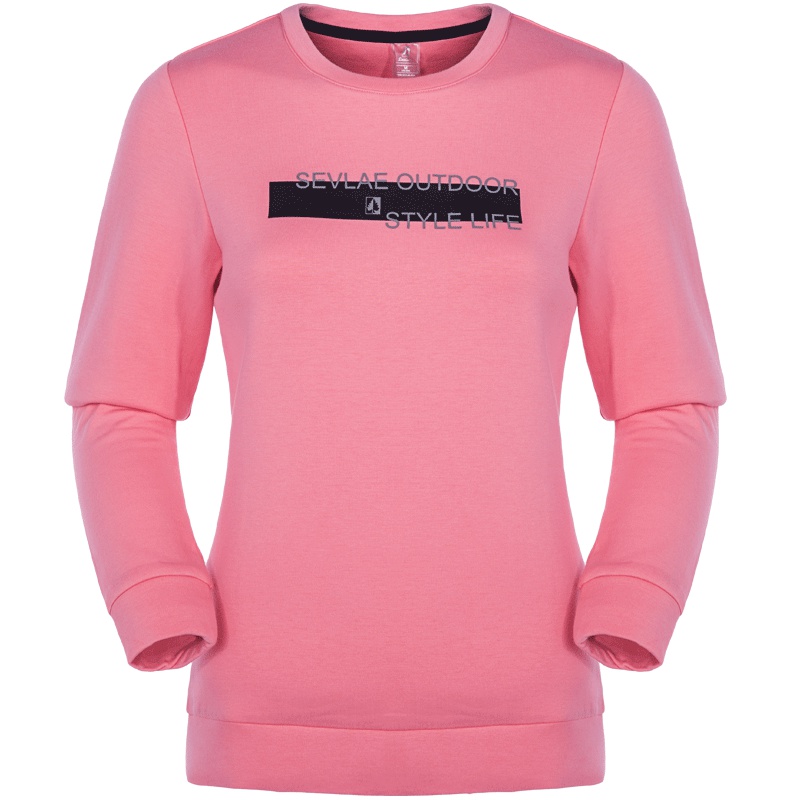 圣弗莱女式休闲T恤衫秋冬季户外运动上衣透气休闲卫衣女9132684502