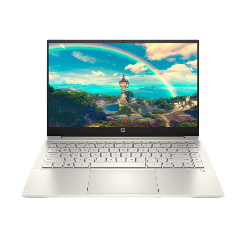 惠普(hp) 星系列 星14 青春版 14.0英寸 窄边框 学生游戏本 轻薄本 笔记本电脑 十一代 i5-1165G7 16G 1T固态 集显 金色 标准版