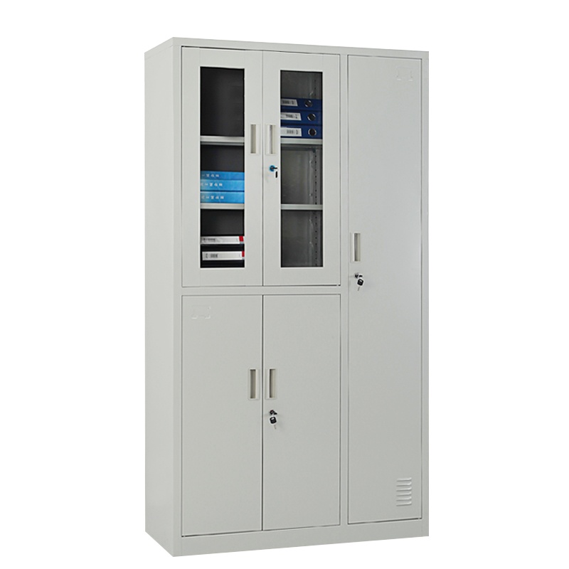 HiBoss 玻璃门文件柜更衣柜铁皮柜储物柜资料办公柜员工柜