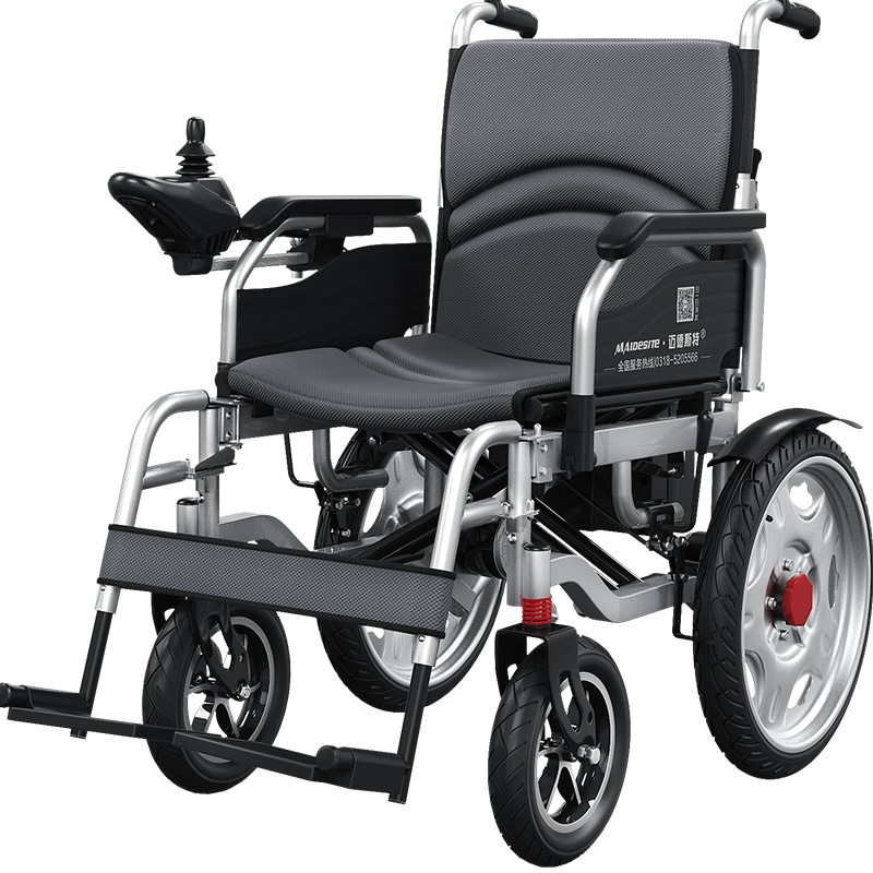 迈德斯特(MAIDESITE)电动轮椅 高靠背可全躺 12AH锂电池 老年人残疾人电动控制代步车 手动电动切换助行四轮车