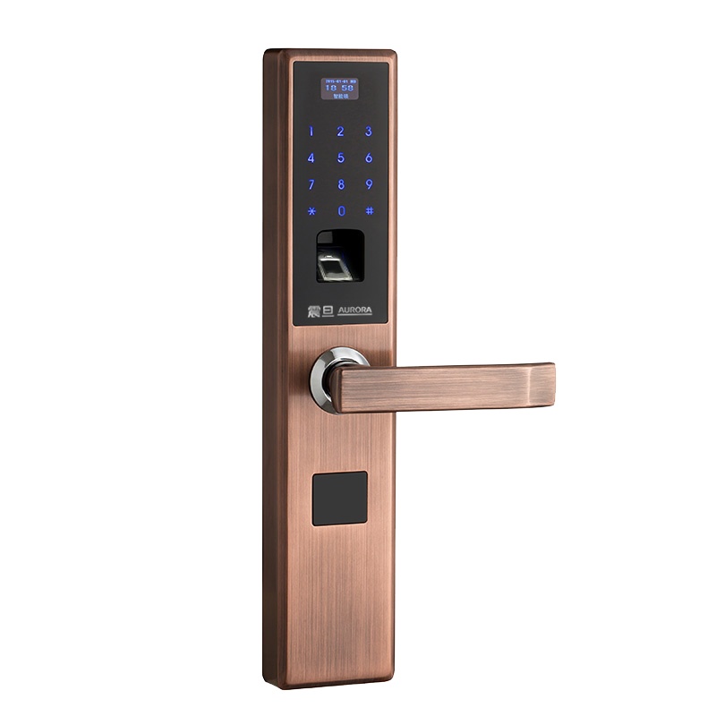 震旦(AURORA)AL185GT指纹 家用智能产品 密码 黑色 触摸指纹 古铜色