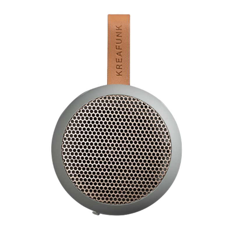 丹麦Kreafunk aGo北欧小型迷你通话无线便携防水防尘户外蓝牙音箱 酷爽灰