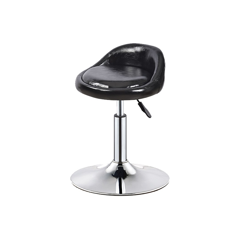 富和美(BNF)办公椅吧椅吧台椅酒吧椅美容椅子靠背凳子旋转升降吧椅高脚圆凳黑色