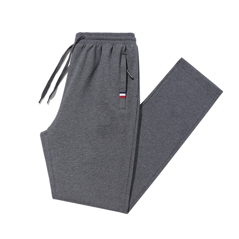 吉普战车男装2021年秋季新款全棉弹力小直筒休闲裤男士中青年松紧腰宽松哈伦裤男士休闲裤时尚运动裤男裤潮牌九分裤-2