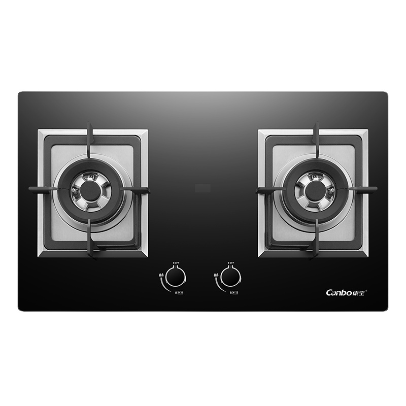 康宝(Canbo)台嵌两用双灶燃气灶天燃气煤气灶钢化玻璃灶具双眼灶台4.5KW大火力[液化气版]JZY/T-2QB507