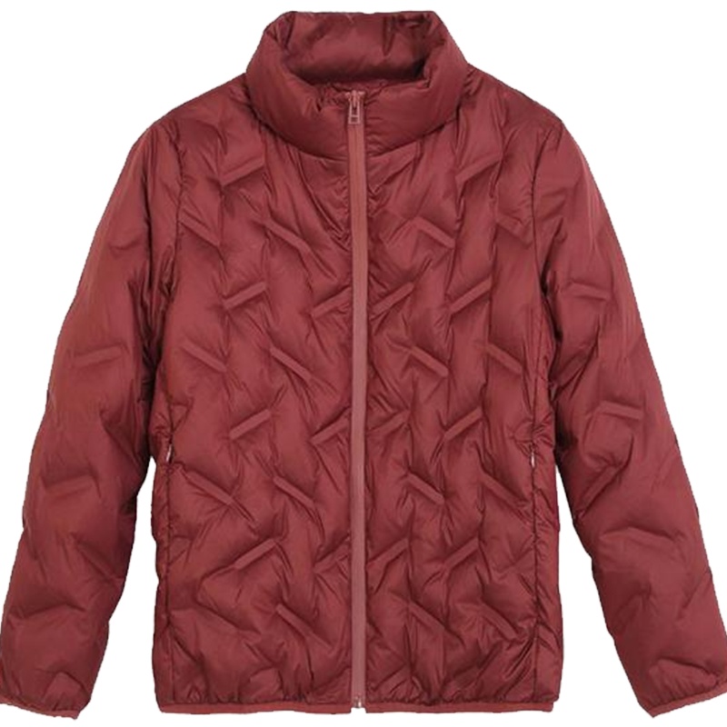 拉夏贝尔短款立领羽绒服端羽绒外套百搭轻薄甜美鸭绒上衣10023546