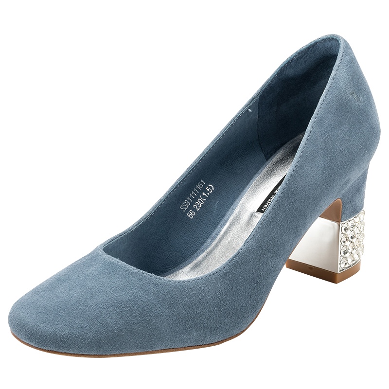 St&Sat/星期六商场同款浅口圆头粗高跟女单鞋SS81111161