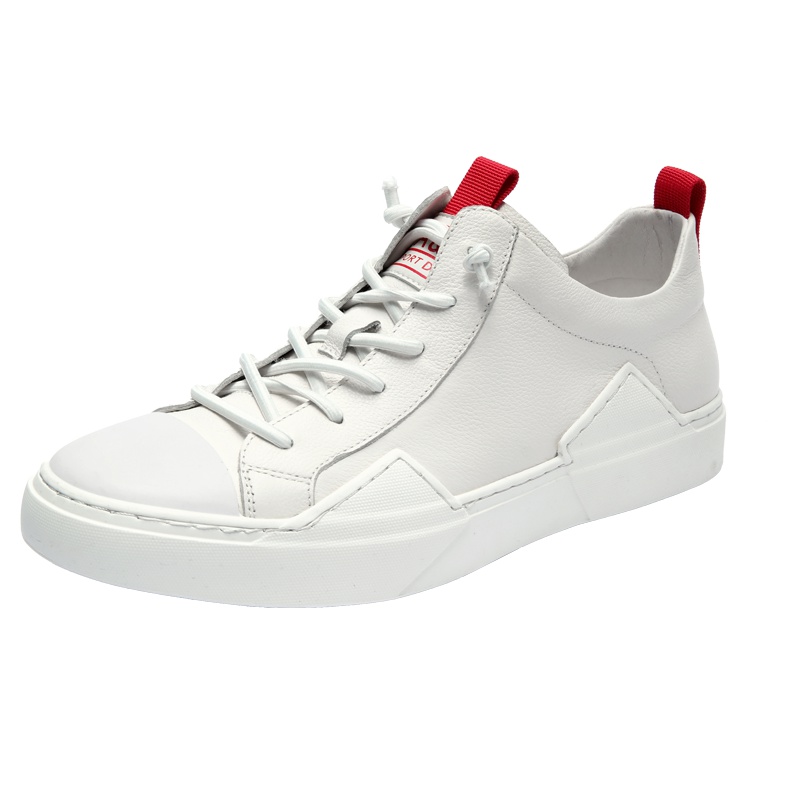 兽霸2019秋季新款男士真皮板鞋欧美休闲滑板鞋头层牛皮平底鞋男