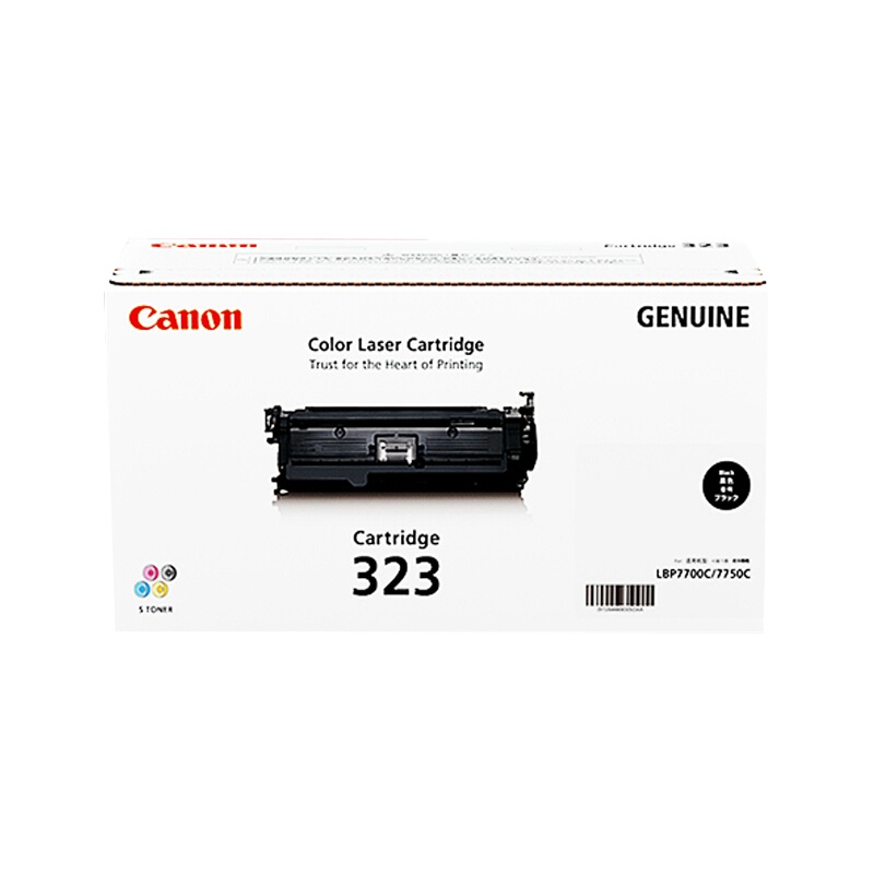 佳能(Canon) CRG-323BK 原装硒鼓 适用LBP7750CDN (单位:件) 黑色