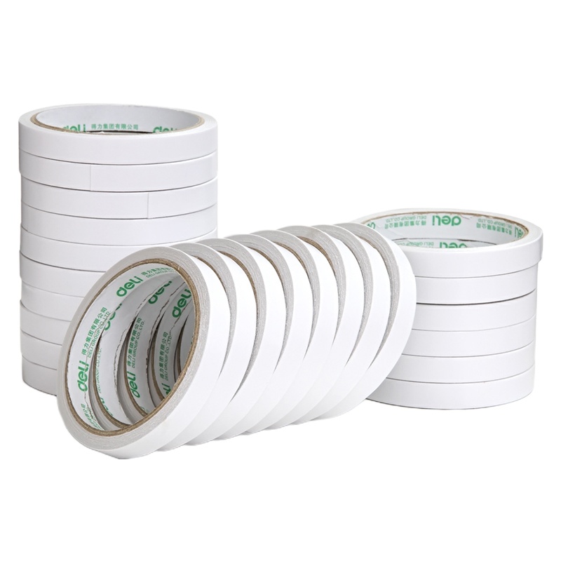 得力(deli) 30401棉纸双面胶带12mm*10y(9.1米) 24个/袋 单袋装