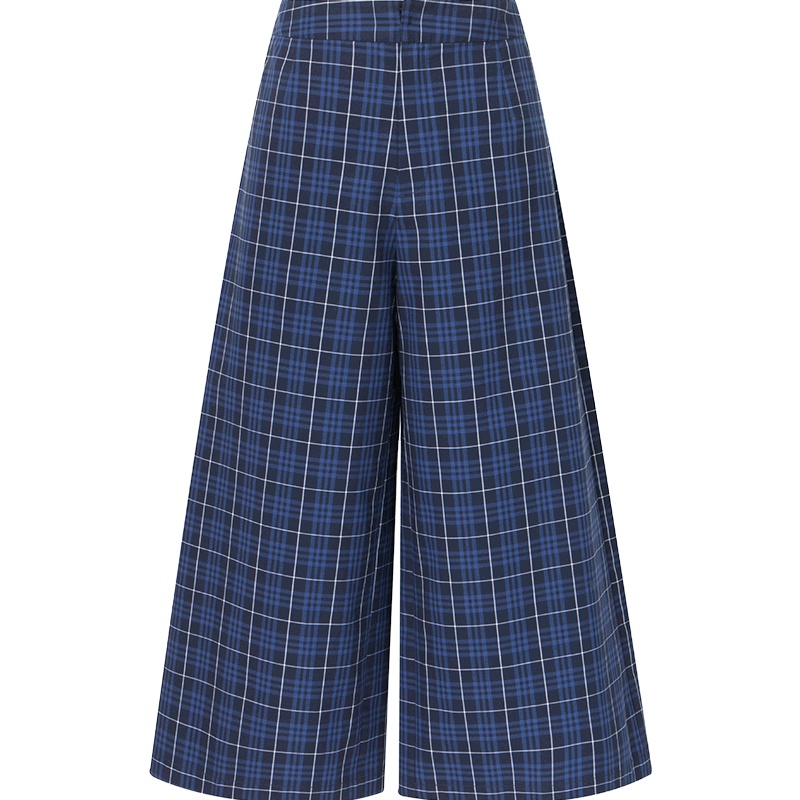 【商场同款】伊芙丽2019夏装新款韩版格子休闲裤