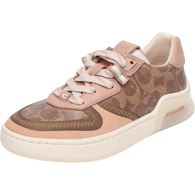 COACH 蔻驰 女士 专柜款涂层帆布配皮CITYSOLE COURT系带休闲运动鞋 G5043