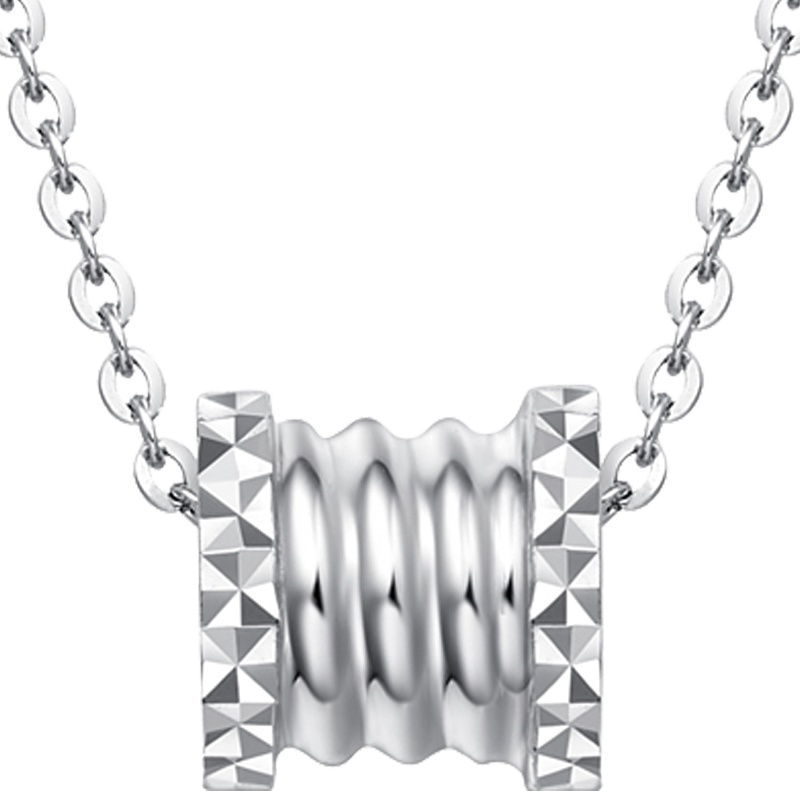 周大福Y时代O字链PT950铂金项链小蛮腰吊坠PT161259