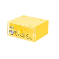 名创优品(miniso) 小黄人系列单层抽屉盒收纳盒(中号)(混)
