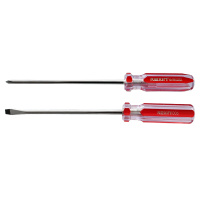 科信(kexin)Cr-V彩条一字螺丝批 磁性一字螺丝刀 起子改锥 6*100mm 1盒(12支/盒)KX206100