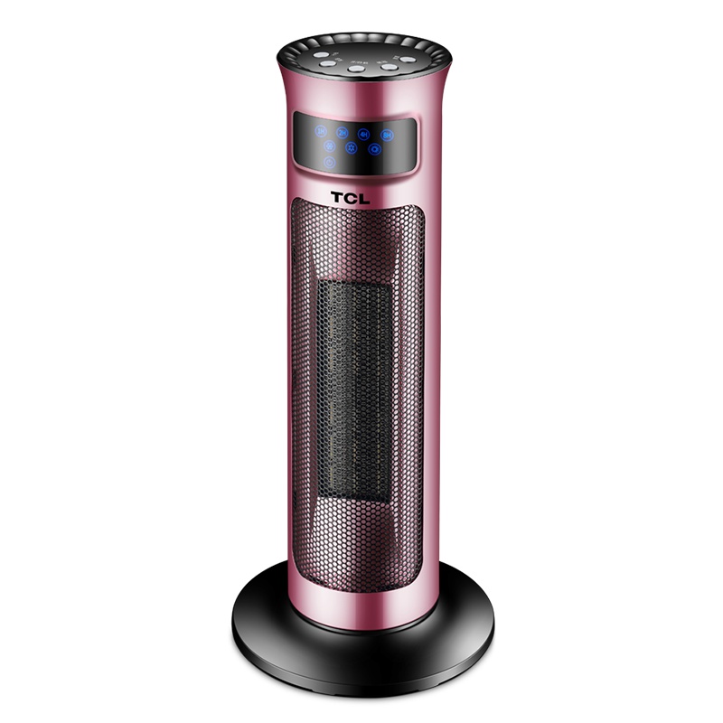 TCL 取暖器/暖风机/电暖器/电暖气/取暖器家用 客厅卧室塔式立式摇头暖风机 遥控 款取暖器T20JR玫瑰金