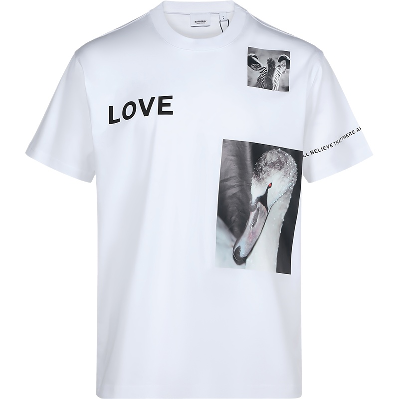 BURBERRY 博柏利 男款 棉质圆领短袖T恤 80313111