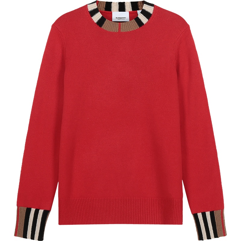 博柏利/巴宝莉 BURBERRY 女款羊绒针织衫羊绒衫标志性条纹 80089371