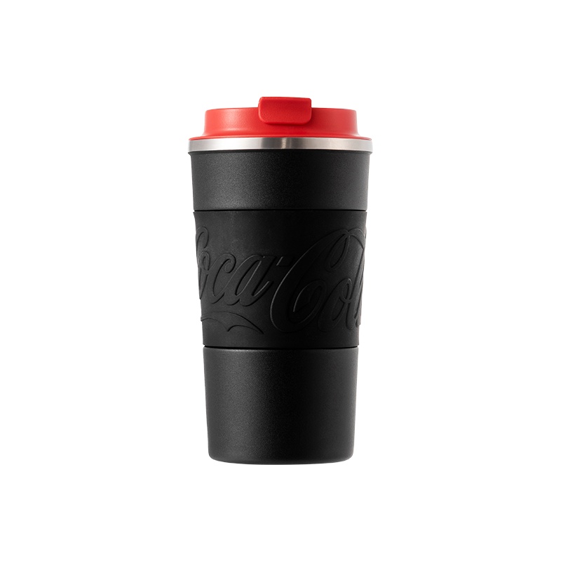 名创优品(miniso) 可口可乐可冷可热小钢杯茶具(480mL)