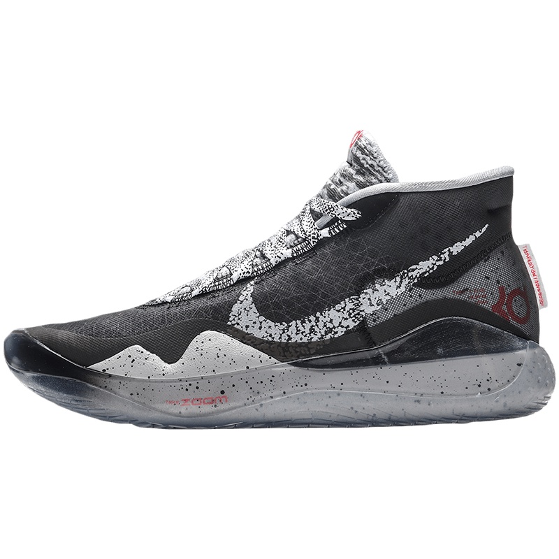 NIKE男鞋篮球鞋2019新款时尚KD 12代杜兰特黑白休闲运动鞋AR4230