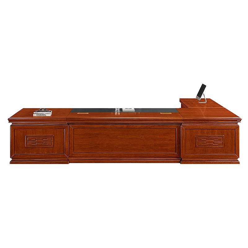 三圣 办公家具会议桌培训桌实木贴皮油漆长条桌办公桌会客接待洽谈桌2.4m