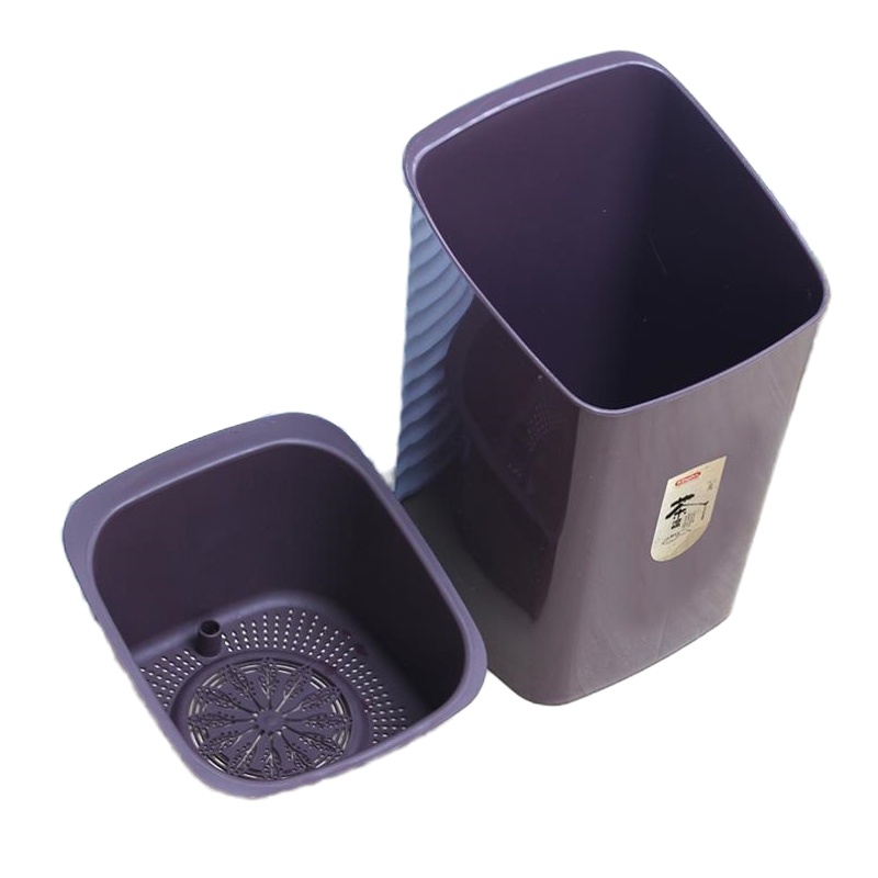 茶渣茶叶过滤网塑料方桶 桶口 21*23cm 底部:18.5*18.5cm 高33cm