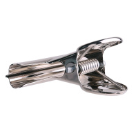 得力不锈钢票夹 金属夹 小夹子 29mm(9525/6个装) (5包)