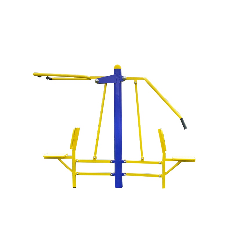 港迪豪室外健身器材户外小区公园社区广场老年人运动锻炼坐推训练器双人座拉器1750*600*2050mmJC-175/台