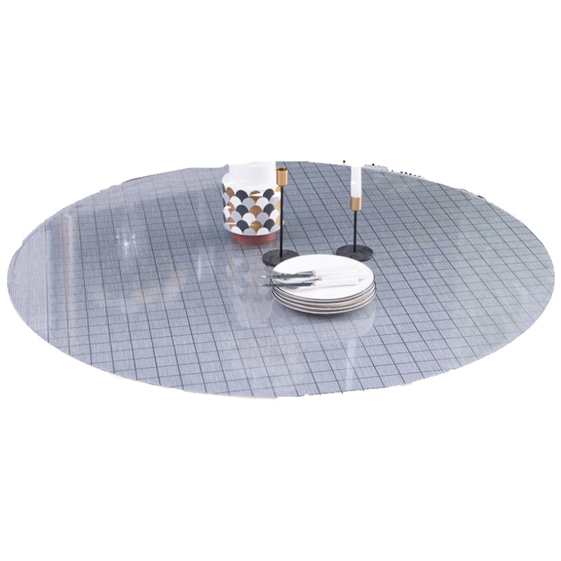 美帮汇圆桌布pvc防水防油防烫免洗圆形桌垫餐桌布不透明软玻璃水晶板