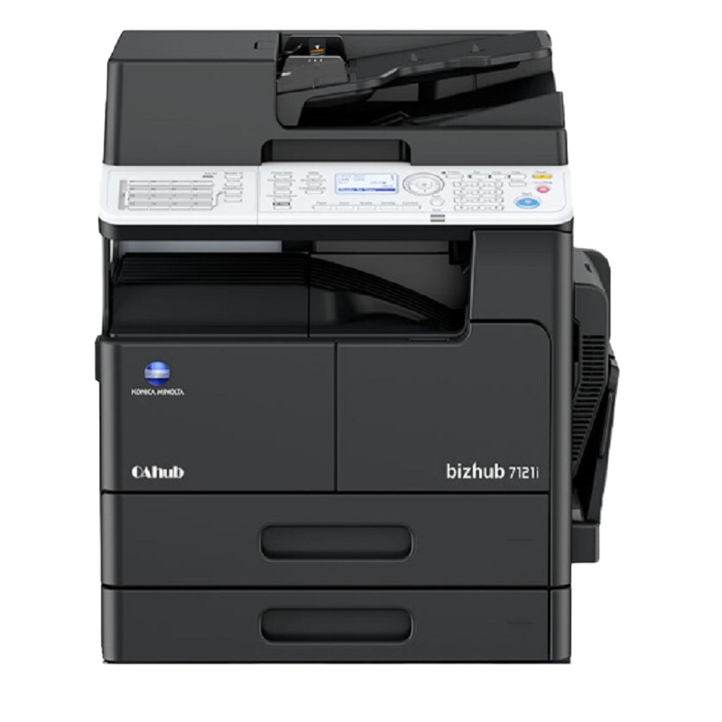 柯尼卡美能达Bizhub 7121i A3黑白多功能复合机标配(输稿器+双纸盒+工作柜)