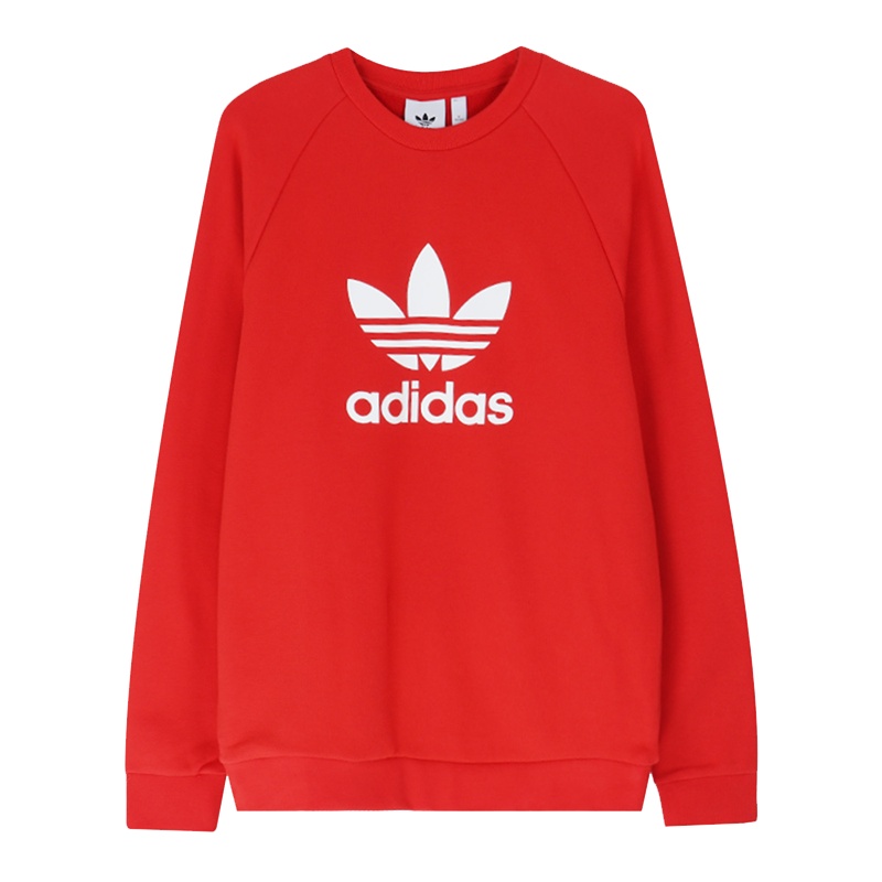 Adidas 三叶草阿迪达斯 男卫衣 运动服休闲大LOGO圆领卫衣FM3781